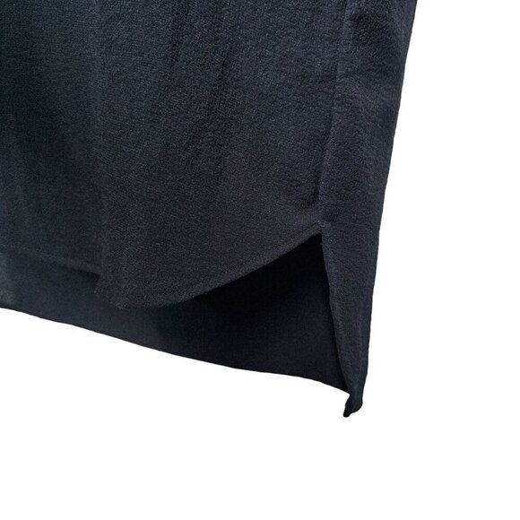 Astr The Label Crepe V-Neck Shift Dress Short Sleeve Black Women's Medium - Picture 7 of 10